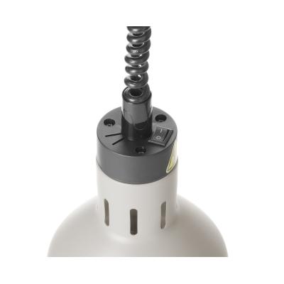 Výškově nastavitelná ohřívací lampa válcová, HENDI, Bílá, 230V/250W, ⌀175x(H)250mm | 273821